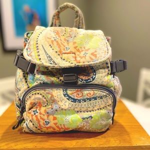 Vera Bradley paisley mini backpack purse.